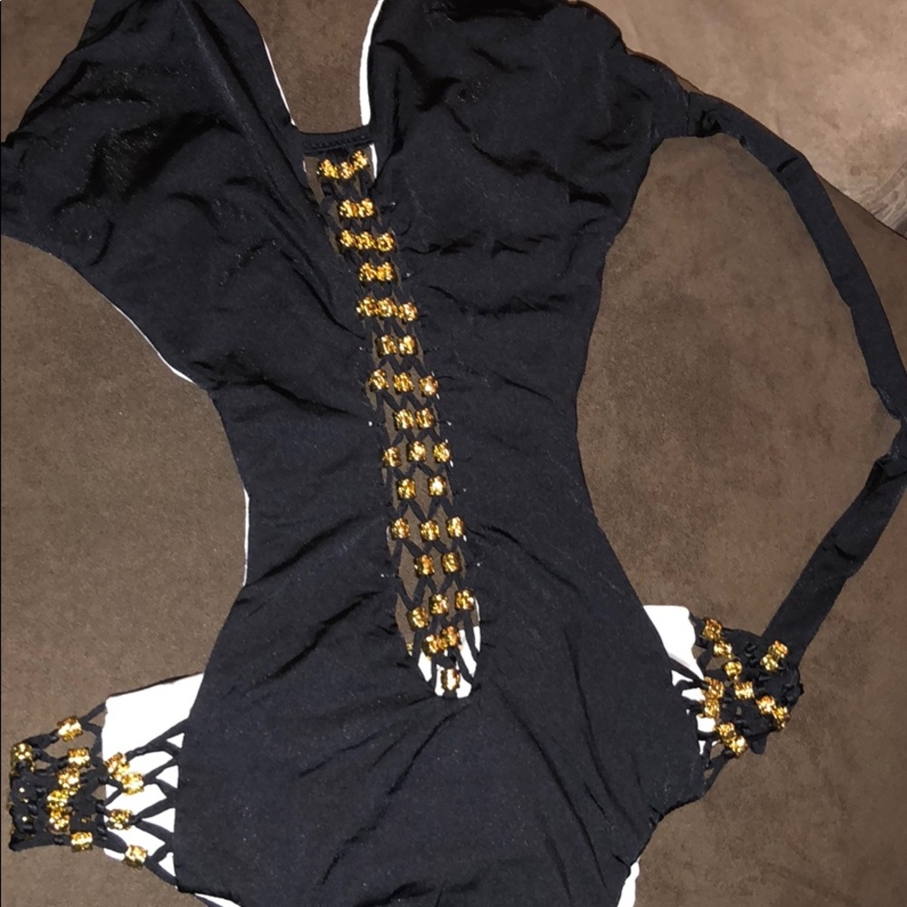 Beach Bunny Swimwear large lost coast REVERSIBLE